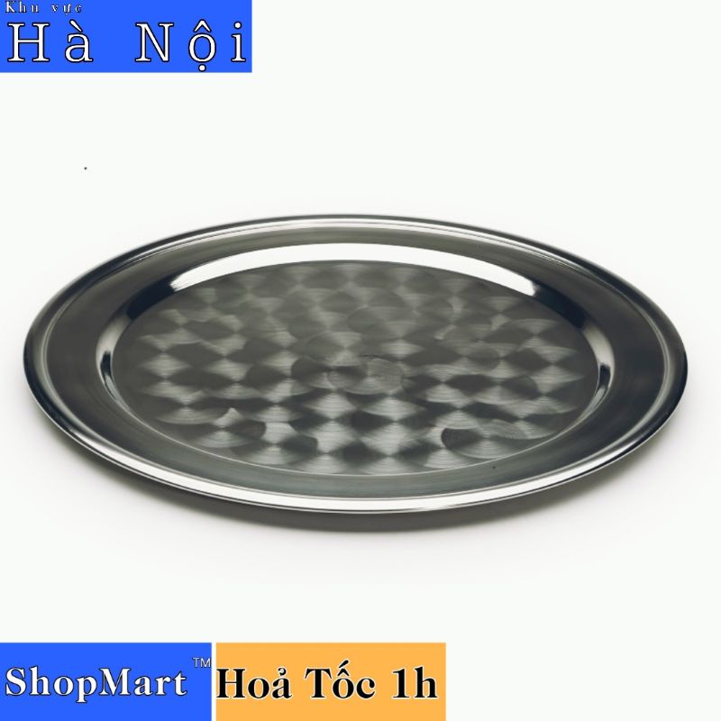 Mâm inox tròn, mâm tròn inox, mâm cơm inox, mâm vành 304 đủ size 40 cm, 44 cm, 48 cm, 52 cm, 56 cm VIETCOOK