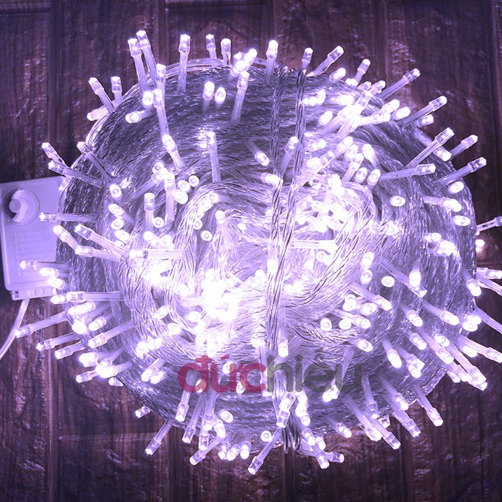 Dây đèn LED chớp nháy 100m chống nước, chuyên ngoài trời chuyên trang trí noel, giáng sinh, nhà hàng