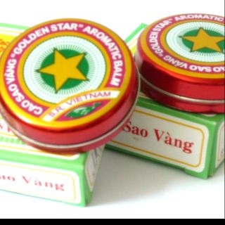 Dầu cù là Cao sao vàng, combo 4 hộp 4g