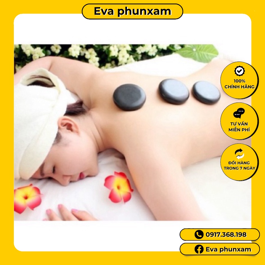 Đá massage ovan 6x8 dùng trong spa thẫm mỹ viện