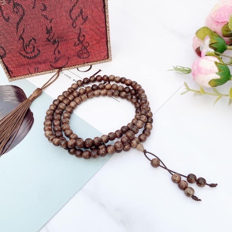 Vòng Trầm May Mắn Chính Hãng 100% 108 Viên - 108 Vi La Hán chuẩn thật loại 1