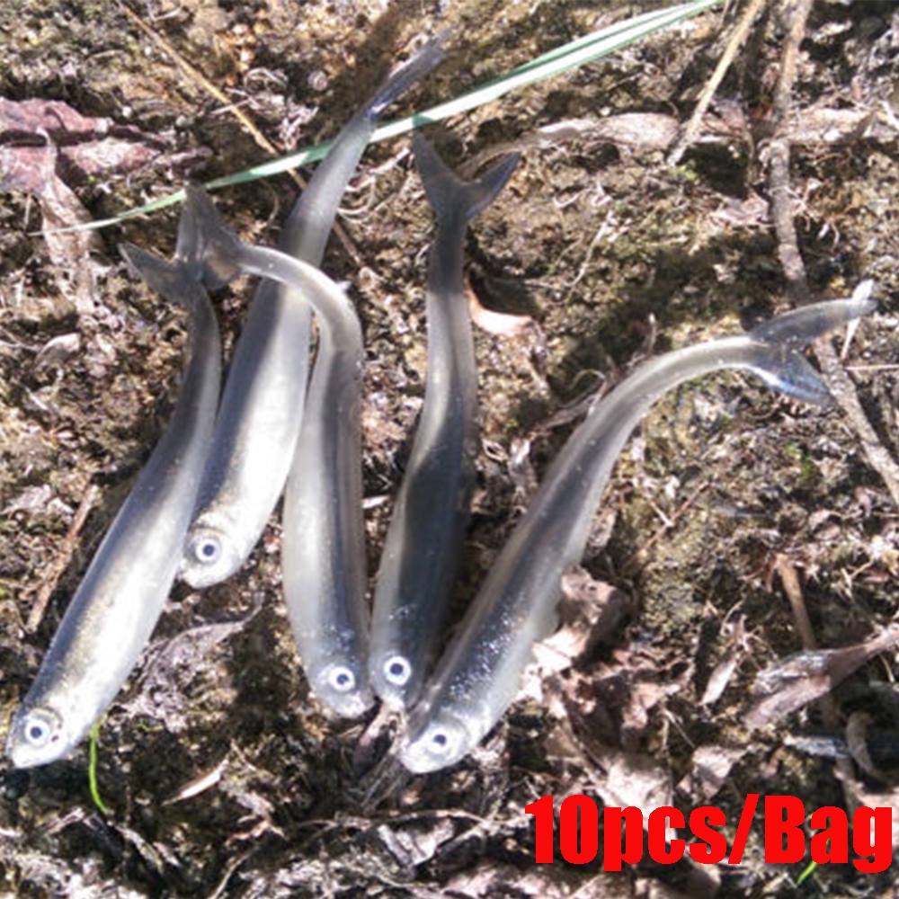 MUVAKO Set 10 mồi câu cá nhân tạo giống thật 8cm / 2g