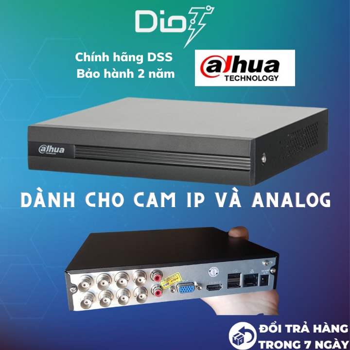 [Mã ELHAMS5 giảm 6% đơn 300K] Đầu thu ghi hình camera IP , Analog Dahua XVR 1A08 chính hãng DSS bảo hành 2 năm