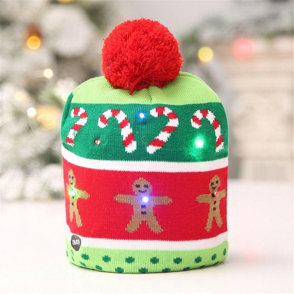 LET Mũ beanie Người Tuyết Phát Sáng Cho Bé