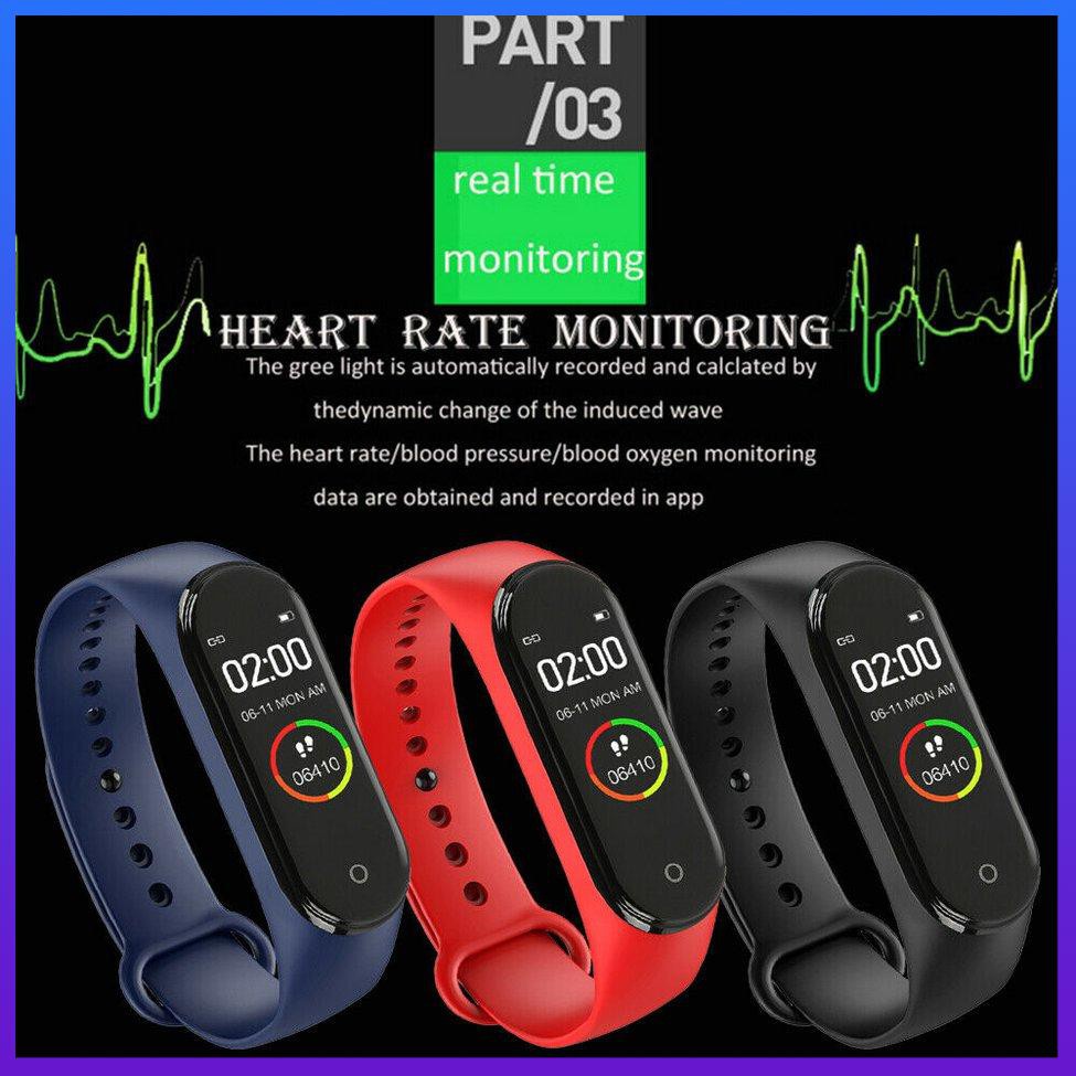 Wristband Watch Sports Heart Rate Fitness Tracker Motion Waterproof Bracelet