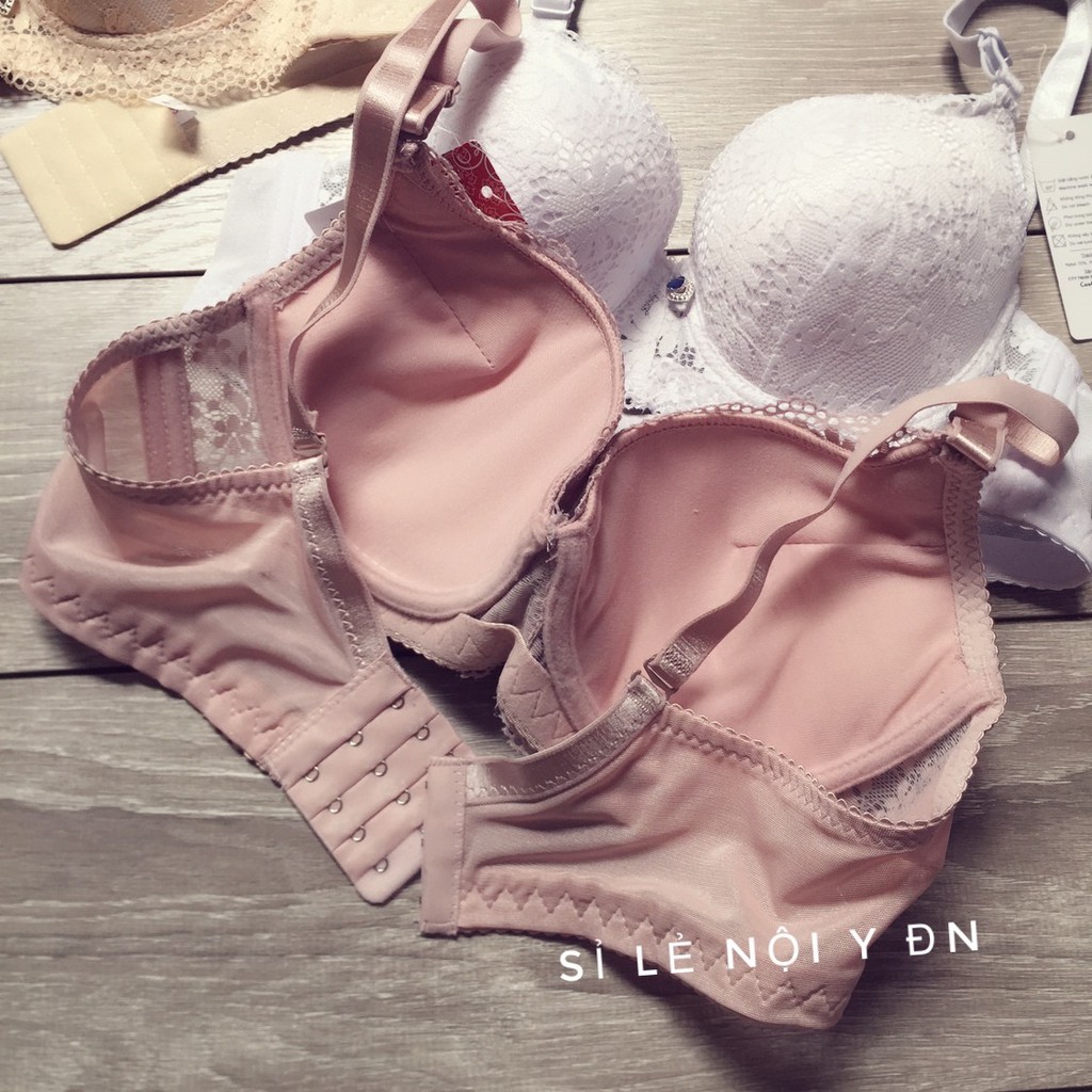 Áo Lót Ren Bigsize Nâng Vừa Quả To Lưng 3 Móc Bản Lớn