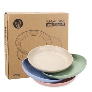 Set 8 Đĩa Nhựa Lúa Mạch Đựng Hoa Quả, Trái Cây, Đồ Ăn An Toàn Và Tiện Lợi - Siêu Thị Minh Ngọc