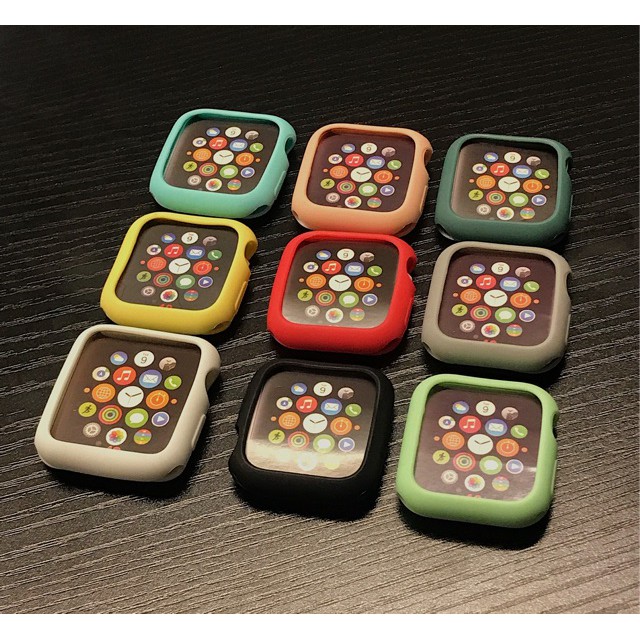 Ốp silicon full body Apple Watch cho đồng hồ thông minh iWatch Series 1/2/3/4/5/6/SE size 38mm 40mm 42mm 44mm