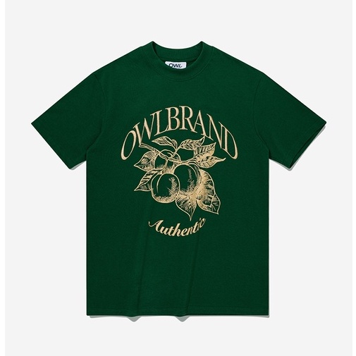 OWL BRAND® FRUIT TEE - Áo thun nam in hình / Xanh