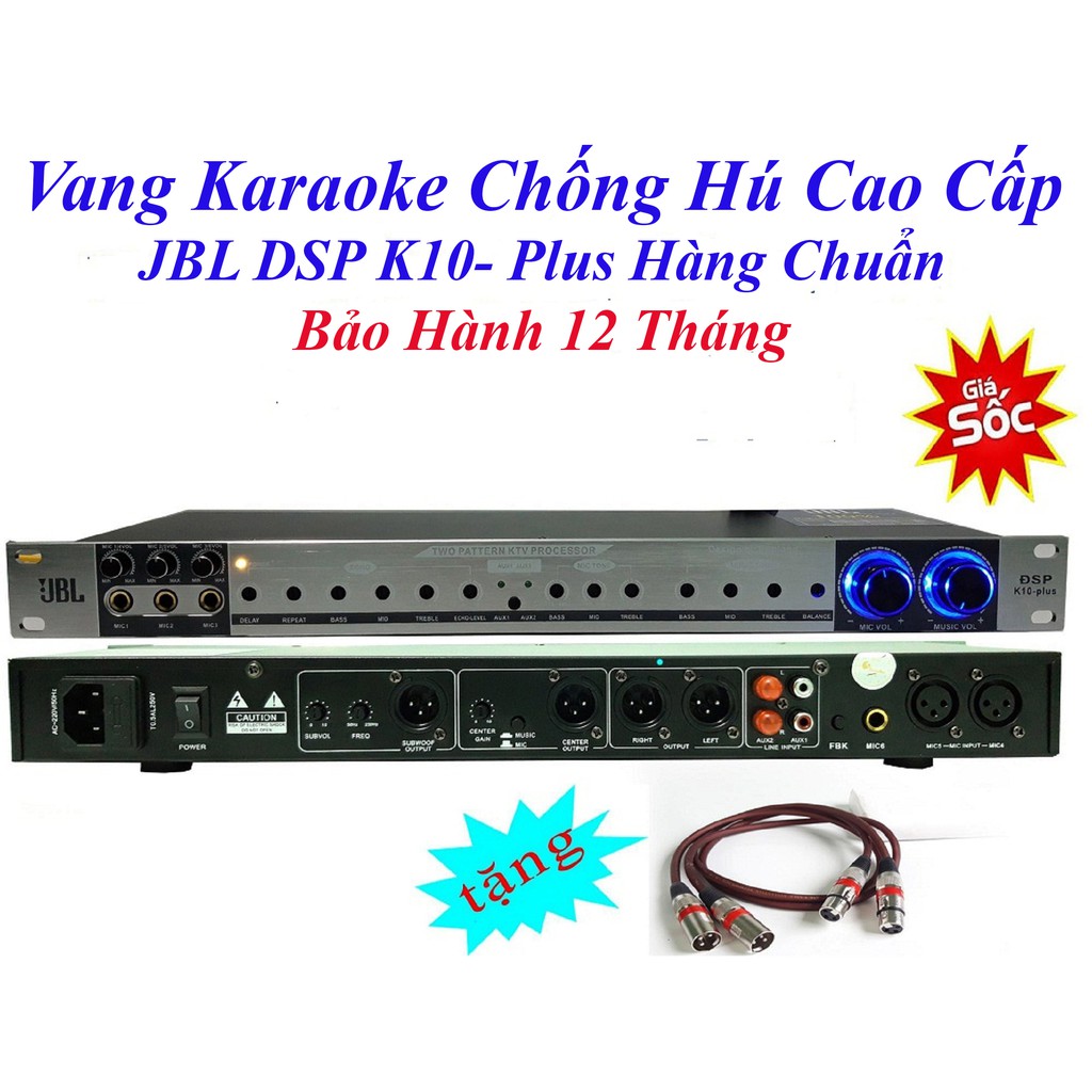 Vang Cơ Chống Hú Cao Cấp JBL K10 Plus Vang Cơ Có Vỉ Chống Hú JBL K10 Plus Bản Nâng Cấp Chống Hú Tuyệt Đối Cho Dàn Âm Tha