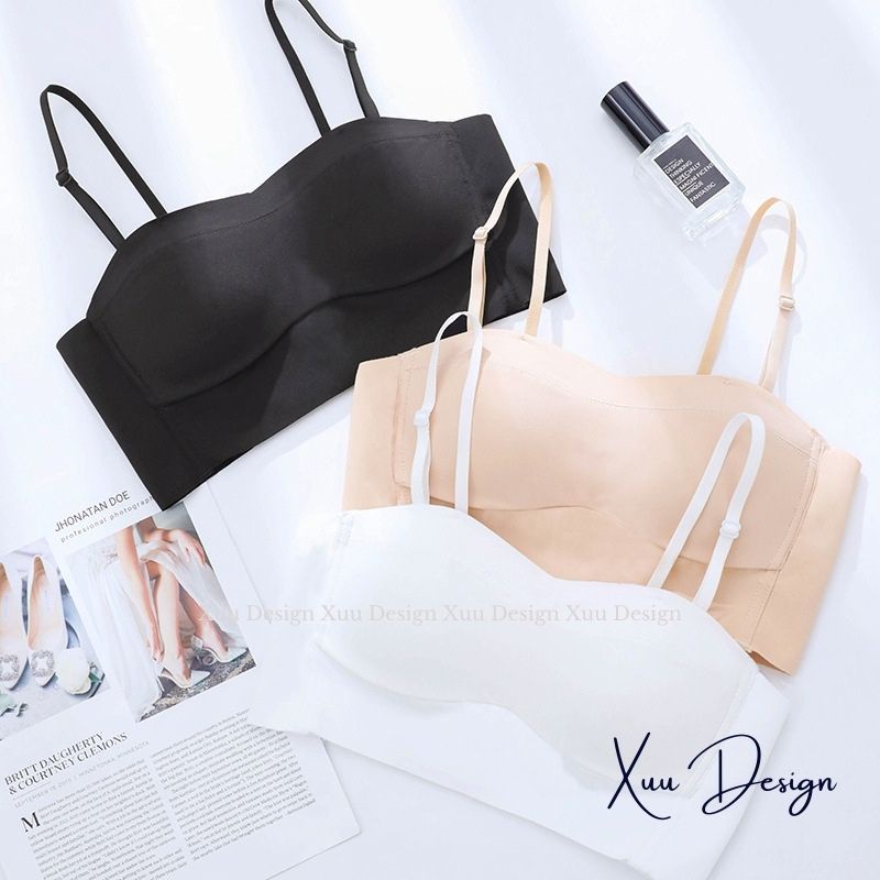 Áo lót nữ Wexuu áo ngực nữ quây ngang sexy, chất Su siêu mát không gọng đệm mỏng nâng ngực nhẹ nhàng - AV08