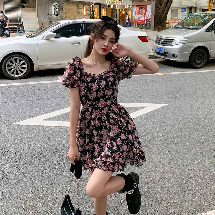 sexy đầm tay phồng đầm hồng đầm hở lưng váy ngắn đầm hoa nhí vintage váy tiểu thư sang chảnh đầm cổ vuông đầm bigsize nữ váy nữ xinh váy đi chơi đầm đi tiệc đầm nữ