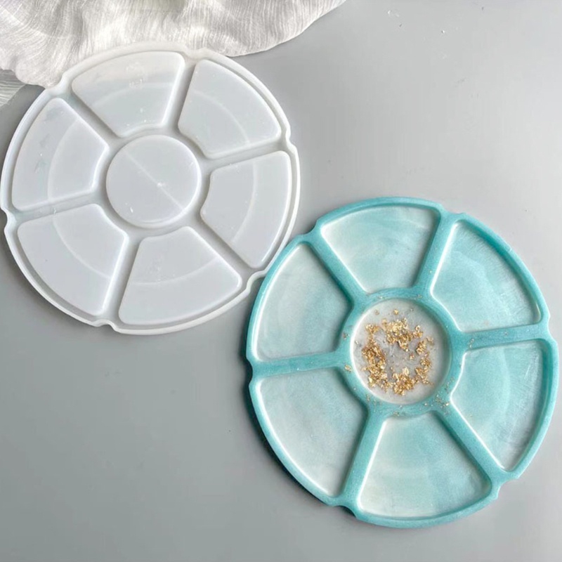 Sa Khay Silicone 7 Ngăn Đựng Đồ Trang Điểm