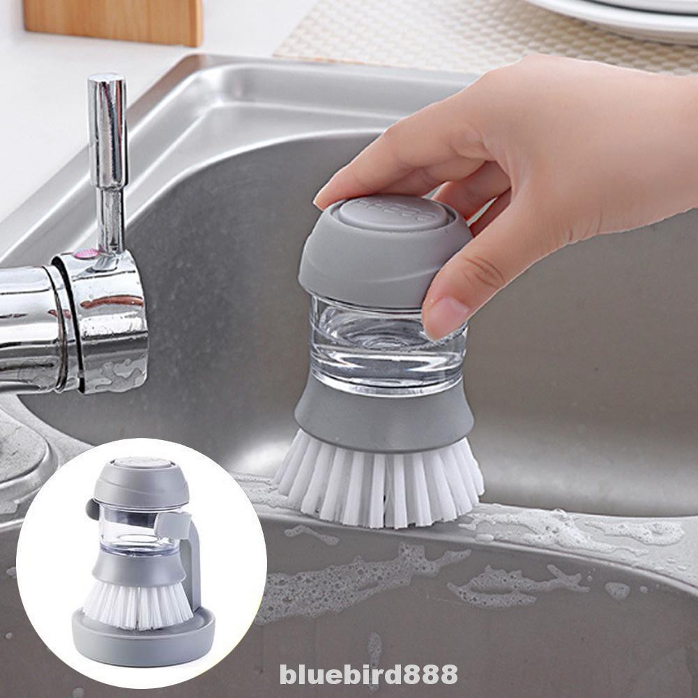 Base Clean Tools Dispenser Soap Wash Cookware Automatic With Washing Up Liquid Dish Brush