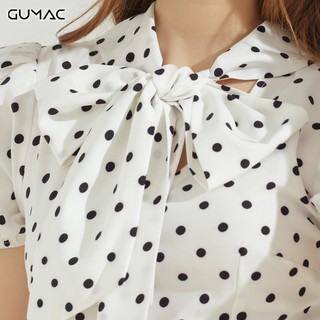 Đầm bi nơ cổ DA603 GUMAC