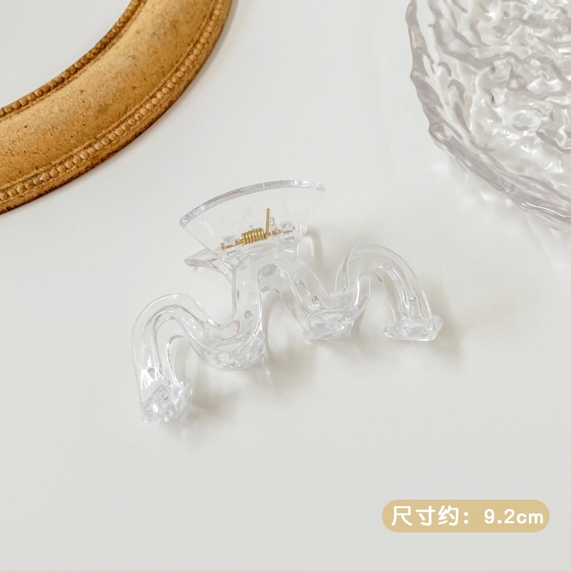 2022 Kẹp Tóc Cỡ Lớn Màu Trắng