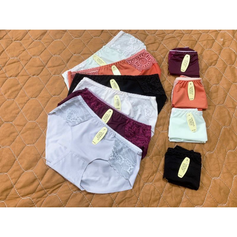 Quần ren phối thun