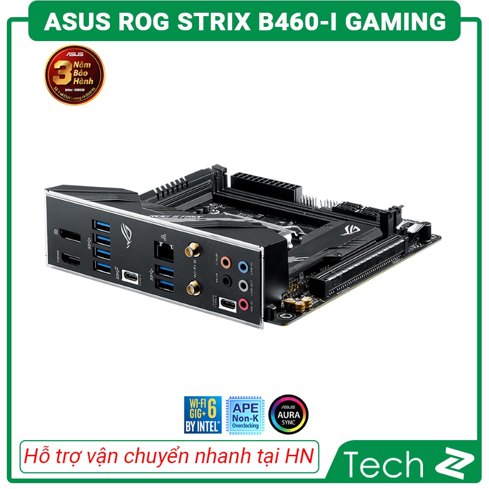 Mainboard ASUS ROG STRIX B460 I GAMING (Intel B460, Socket 1200, Mini-ITX, 2 khe Ram DDR4)