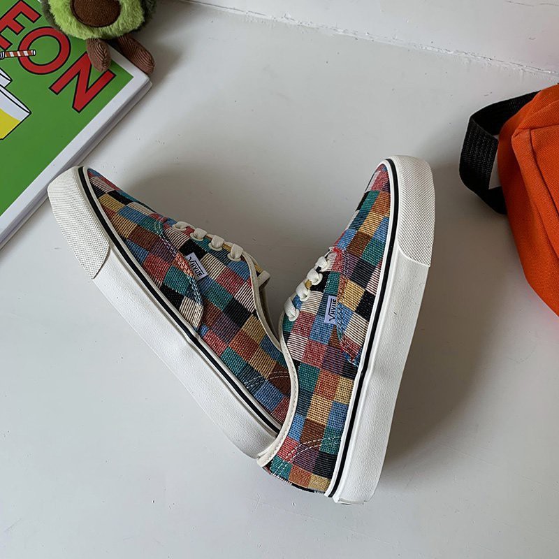 Giày Thể Thao Vải Canvas Đế Bằng Phong Cách Hàn Quốc Hàng Mới Dành Cho Bạn Nữ 2021