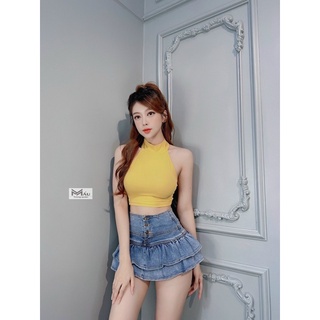 Áo ba lỗ nữ cổ yếm