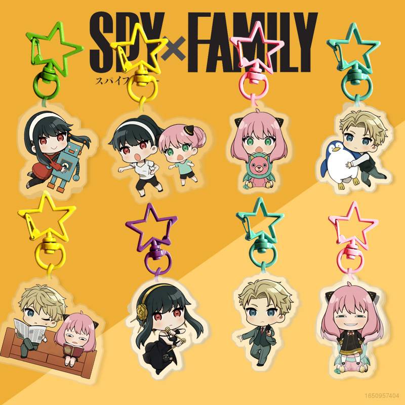 Móc Khóa Hình Nhân Vật Loid Forger Yor Briar Anya Trong Phim Hoạt Hình SPY x FAMILY