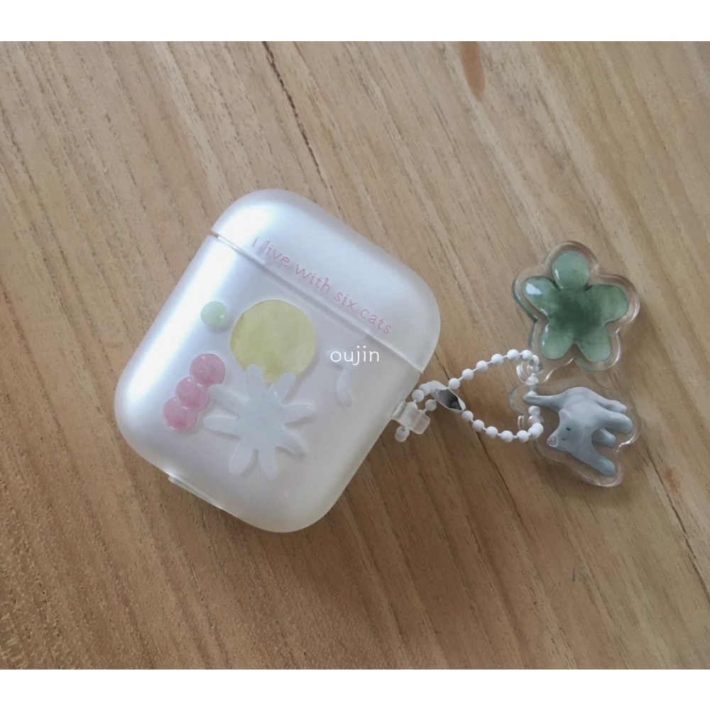 Vỏ Bảo Vệ Hộp Sạc Tai Nghe Không Dây Bluetooth pro2 / 3 1 / 2 Bằng Đất Sét Mềm Họa Tiết Hàn Quốc ins Nich