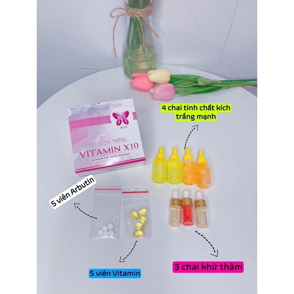 SÉT KÍCH TRẮNG VITAMIN X10 MYO