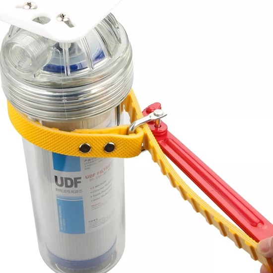 Cờ Lê Mở Nắp Lọc Dầu Xe Hơi Cán Thép 28cm Dây Đai Siết Dài 58cm Đa Năng Dùng Trong Bảo Dưỡng Công Nghiệp