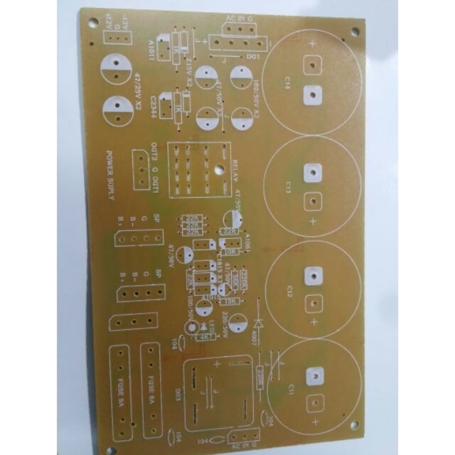 Mạch in Bo nguồn 4 tụ pcb nguồn 2 tụ