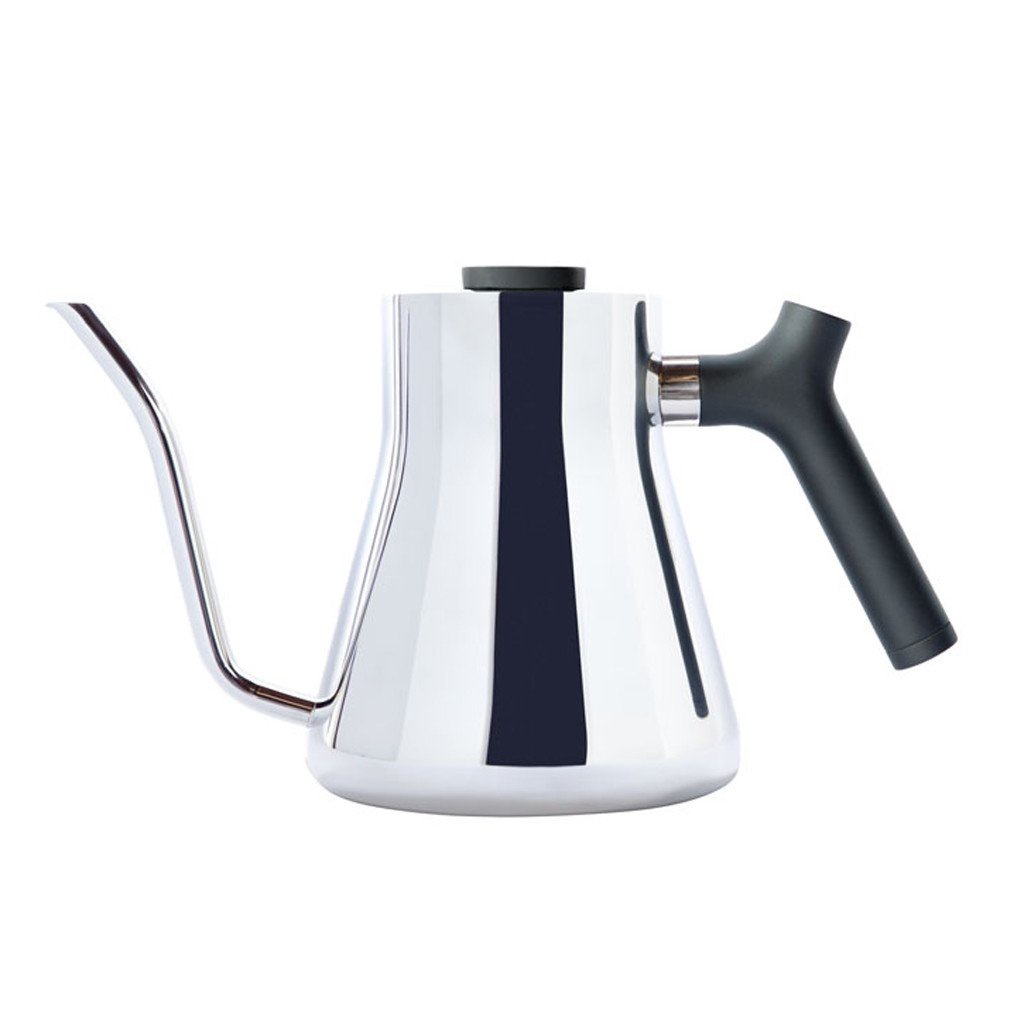 Ấm Rót Nước Pha Cà Phê Fellow Màu Bạc- FELLOW KETTLE STAGG POUR-OVER KETTLE POLISHED- MADE USA