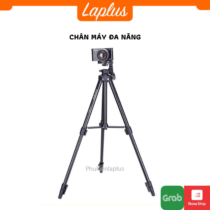 Chân máy ảnh, tripod Yunteng Model 680, khung nhôm cao cấp