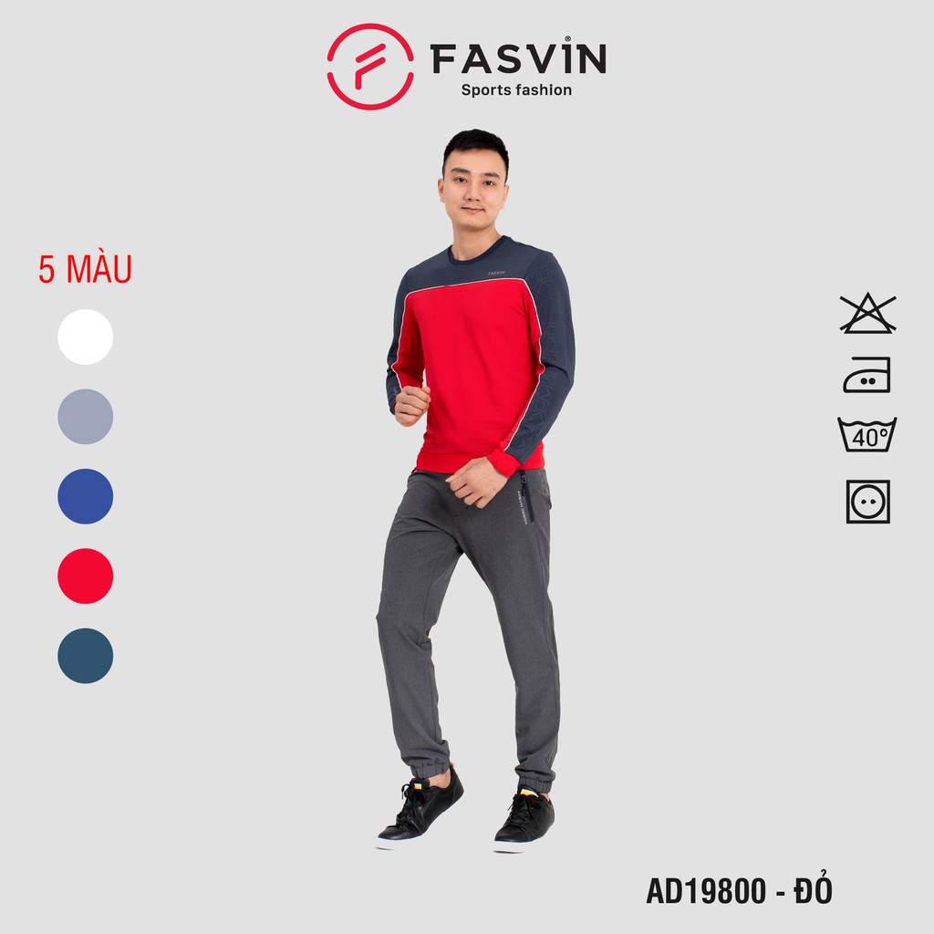 Áo thể thao nam Fasvin AD19800.HN chất vải thun dầy dặn mềm mại co giãn thoải mái