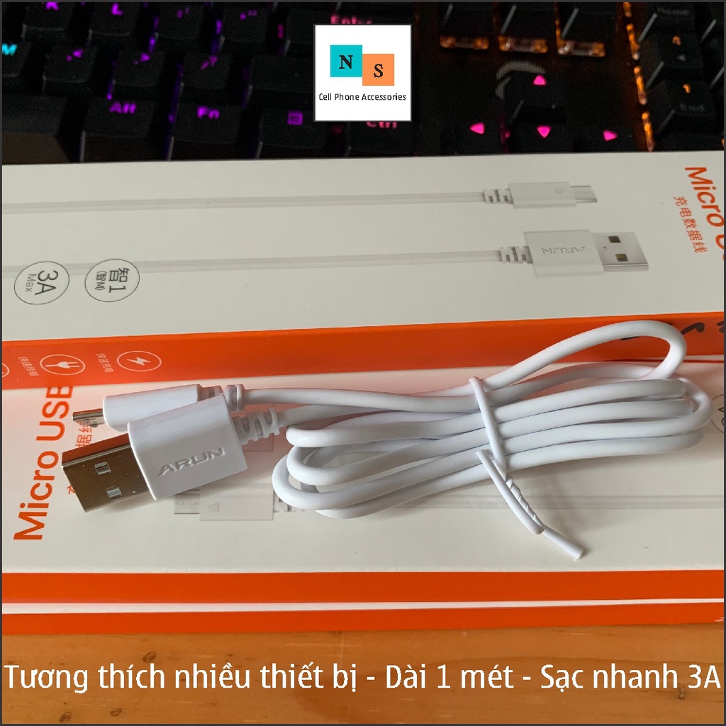 Dây Cáp Sạc Chính Hãng WEKOME/ARUN Micro USB Type-C