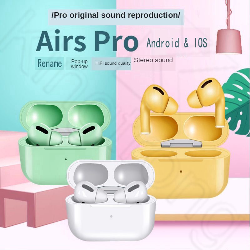 Tai Nghe INPODS PRO Macaron Airs Pro Bluetooth Wireless Earphone Headset Earbuds xtra bass