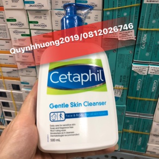 (CHÍNH HÃNG) SỮA RỬA MẶT DỊU NHẸ CHO MỌI LOẠI DA CETAPHIL GENTLE CLEANSING(500ml)