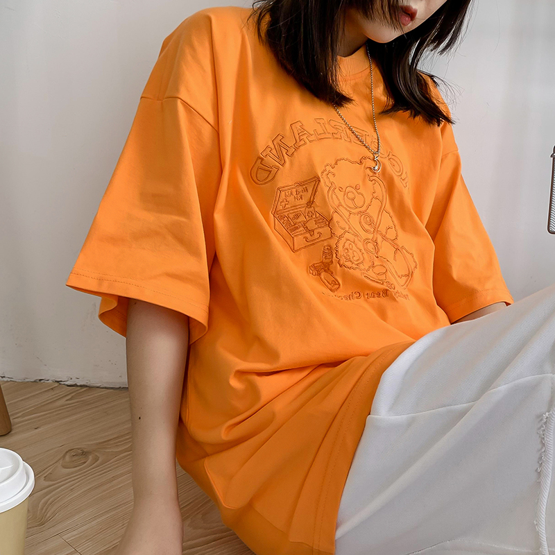 Áo Thun Ngắn Tay In Họa Tiết Nhiều Màu Cho Nữ