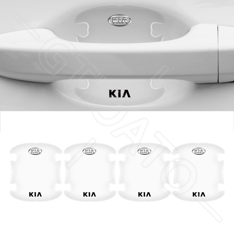 GTIOATO Trong Suốt Bộ Bảo Vệ Tay Nắm Bát Cửa ô Tô Bộ Bảo Gương Hậu Xe HơI MiếNg DáN ChốNg XưỚC Phụ Kiện Oto Cho KIA Morning Seltos Carnival Sonet K3 Soluto Sorento Sedona Cerato Rondo K5 Optima