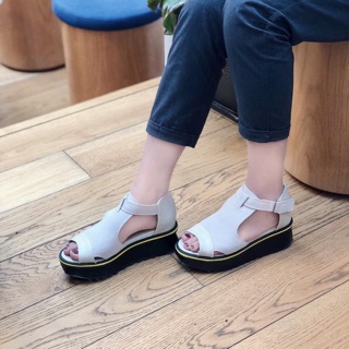 Sandal hở mũi đế bánh mì độn 6cm