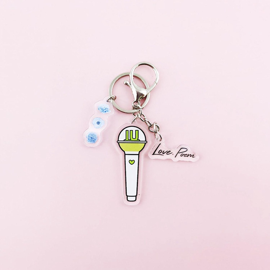 Móc Khóa Acrylic Kim Loại Trang Trí Túi Xách