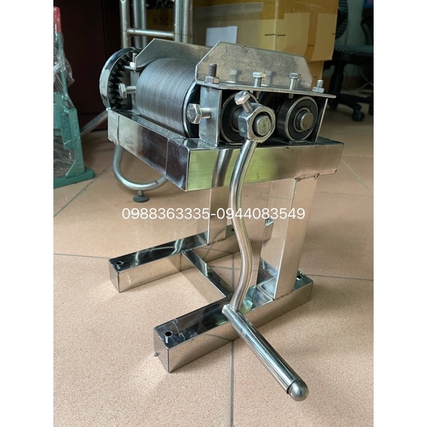 Máy thái bì lợn quay tay - máy thái bì heo inox
