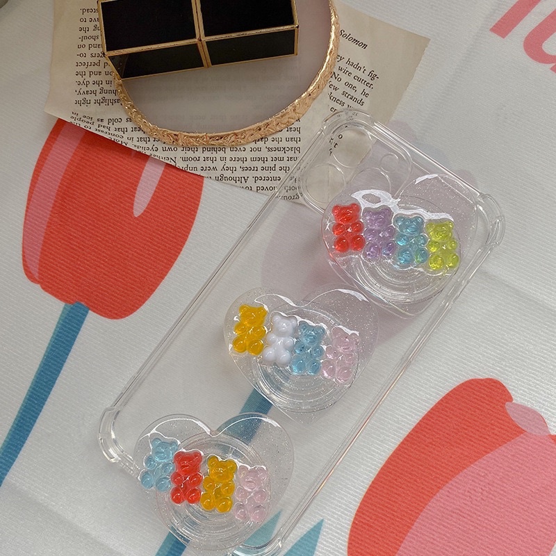 Giá đỡ điện thoại Popsocket jelly bear | candylab.official