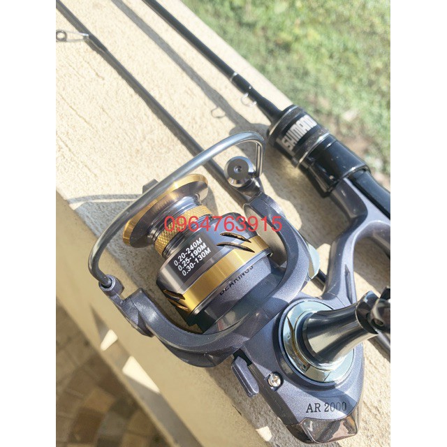 Combo lure suối và cá nhỏ bộ cần UL Shimano và máy Deuiko AR2000 hàng  hót