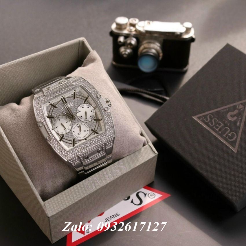 Đồng Hồ Nam Guess GW0094G1 Dây Kim Loại 3 Mặt Số Phụ 43 x 51mm