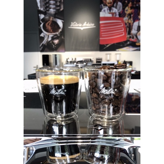 Set 2 ly thủy tinh Melitta 2 lớp 80ml - Nhập khẩu từ Đức