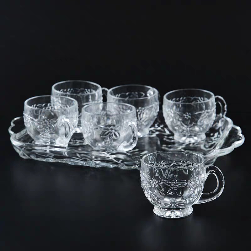 Ly Thủy Tinh - Bộ 6 Ly Thủy Tinh Có Quai Cầm Hàng Cao Cấp 231Ha - Bmzb85