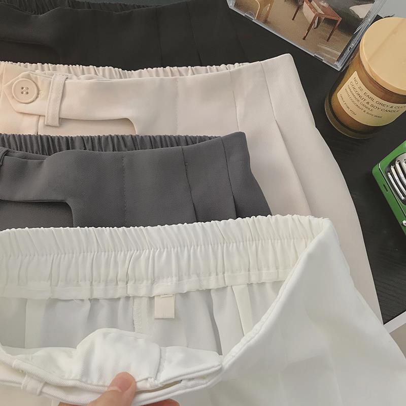 Quần công sở nữ chất tuyết mưa loại 1 Quần nữ Quần baggy cạp lệch siêu xinh full màu đen, kem, trắng, ghi mã 888