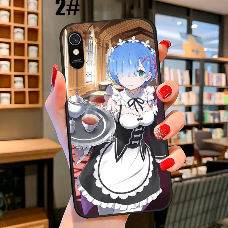 Ốp điện thoại in hình anime Re Zero Ram Rem cho Xiaomi Redmi Note 8 7 Pro 10X 9A 8T 8A 8 7 UOL14