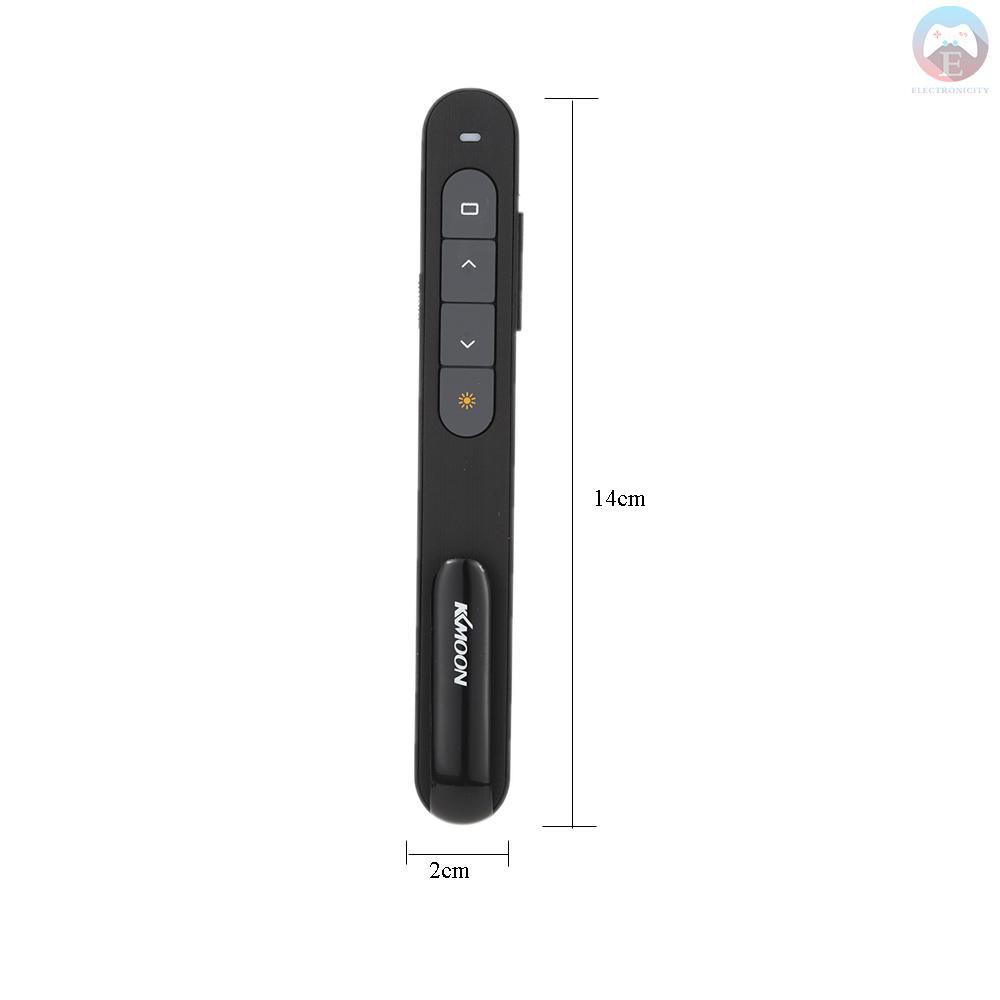 Ê KKmoon 2.4GHz Wireless PowerPoint Clicker Remote Controller Flip Pen Pointer Handheld PPT Presenter Unibody 10m Contro