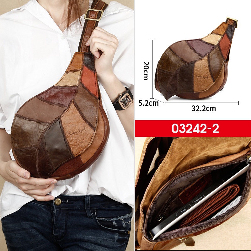 Túi đeo chéo COBBLER LEGEND từ da phong cách retro thời trang dành cho nữ