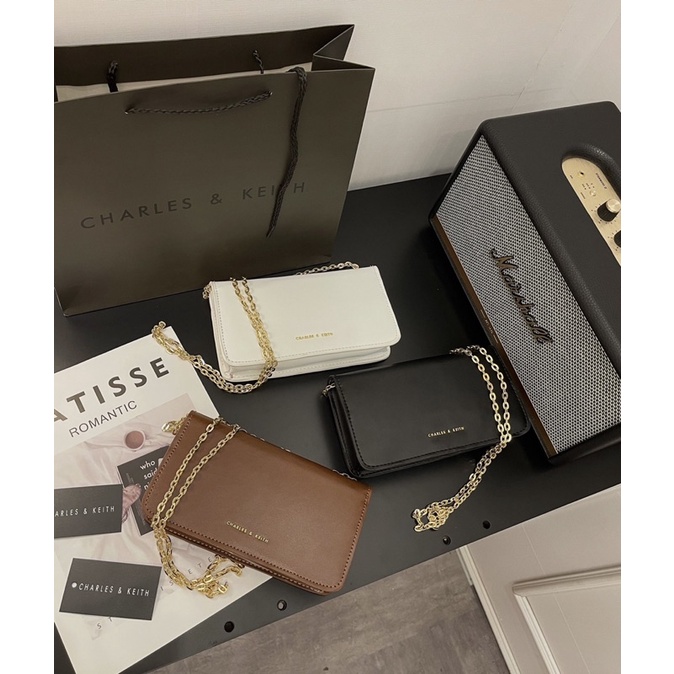 Túi xách đeo chéo mini c.n.k da trơn fullbox